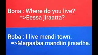 Haasaa Ingliffaa Bona and Roba part 1  English Conversation in Afan Oromo  English words [upl. by Highams]