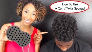 How To Use A Curl  Twists Sponge Tutorial For Long Natural Hair  BiancaReneeToday [upl. by Martella]