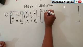 Quick Matrix Multiplication ALL Types Class 12  CBSE [upl. by Yetsirhc]