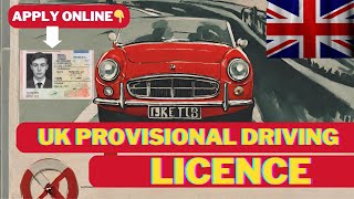 HOW TO APPLY FOR UK PROVISIONAL DRIVING LICENCE STEPBYSTEP GUIDE [upl. by Adihahs]