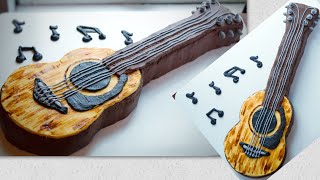 Guitar cake decorating tutorial [upl. by Edaw]