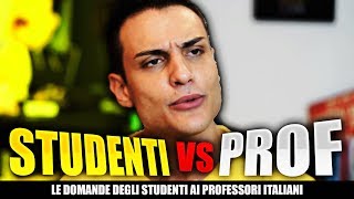 Le DOMANDE degli STUDENTI ai PROFESSORI [upl. by Secnirp]