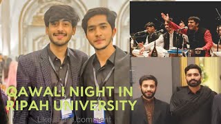 Qawali Night 😍🍁Riphah University Lahore  lery khan vlog [upl. by Kline]