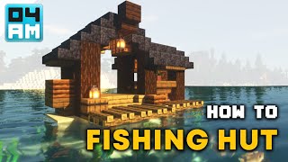 Minecraft How to Build a Small Fishing Hut  Survival Tutorial [upl. by Kiley]