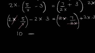 Solving a Rational Equation with Monomial Denominators [upl. by Aneroc506]