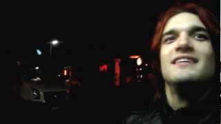 Arejay Hale making fun with us after the Halestorm show in Berlin 14102012 [upl. by Jefferson196]