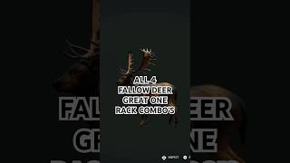 All 4 Fallow Great One Rack’s in 1 Amazing Short thehuntercallofthewild [upl. by Christian26]