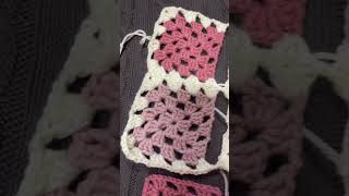 🩷granny square blanket🩷 art crochet artandcraft shortvideo grannysquare ytshortsvideo baby [upl. by Mirak]