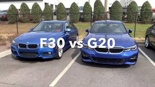 BMW F30 vs G20 [upl. by Lleksah462]