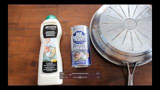 Demeyere Stainless Cleaner vs Bar Keepers Friend [upl. by Norton513]