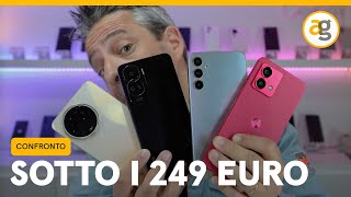 SMARTPHONE SOTTO i 249 EURO CONFRONTO OTTOBRE 2023 [upl. by Enitsenrae64]