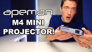 APEMAN M4 MINI LED PROJECTOR REVIEW [upl. by Lavud776]