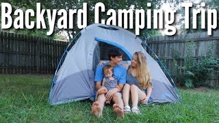 Going Camping in our Backyard  Teen Mom Vlog [upl. by Rabi375]