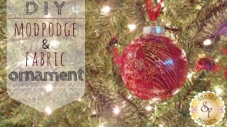 DIY ModPodge and Fabric Ornaments  with Jennifer Bosworth of Shabby Fabrics [upl. by Hebe87]