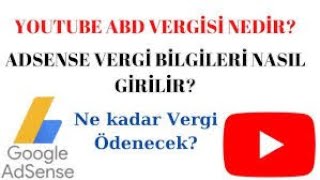 youtube vergisi nasıl ödenir youtube vergi istisnası abd vergi formu doldurma abd vergi formu [upl. by Nalac566]