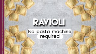 How to make Ravioli from scratch without pasta machine  Italian recipe [upl. by Ynes]