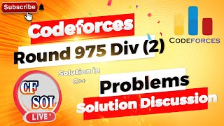 Codeforces Round 975 Div2 LIVE SOLUTION Discussion Room LIVE [upl. by Adnih685]