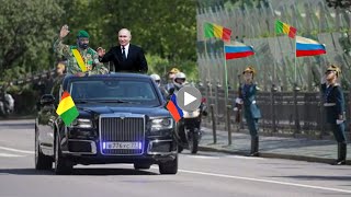 Sommet des BRICS Arrivée triomphale du Colonel Assimi Cest très historique [upl. by Latta]