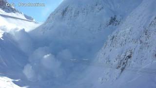 Monster Avalanche Sella Nevea HD [upl. by Pomfret813]