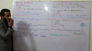 Reactions of Alkenes  Hydrogenation  ch8  12th class chemistry [upl. by Ena]