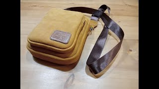 Mens shoulder bag  full video [upl. by Nertie844]