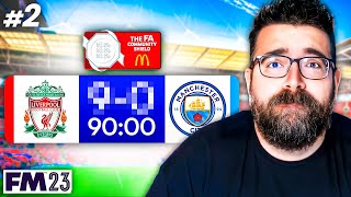 COMMUNITY SHIELD HUMILIATION  Part 2  SAVING MAN CITY FM23  Football Manager 2023 [upl. by Dahlstrom]