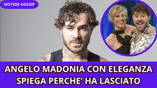 ANGELO MADONIA CON ELEGANZA SPIEGA PERCHE’ HA LASCIATO [upl. by Wolk95]