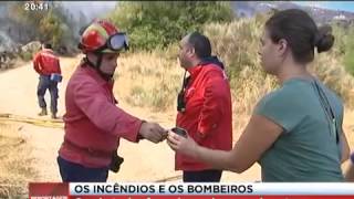 SIC REPORTAGEM ESPECIAL O TRABALHO DOS BOMBEIROS NO COMBATE ÀS CHAMAS [upl. by Adnolehs659]