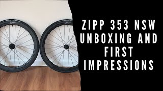 Zipp 353 Unboxing and First Impressions [upl. by Eciuqram]