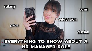 THINKING ABOUT BECOMING AN HR MANAGER WATCH THIS FIRST  salary duties education amp more [upl. by Clemens]