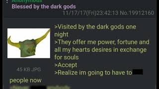 Anon Gets Visited By DARK GODS  4chan Greentext [upl. by Anrol]