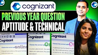 🔥Cognizant Previous Year Aptitude amp Technical Assessment Questions  Cognizant PYQ🔥 [upl. by Ahsiatal271]