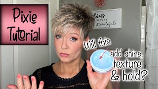 Pixie Styling Tutorial  Using A NEW Hair Wax [upl. by Yllac]