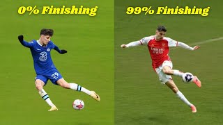 Havertz FINISHING at Chelsea vs at Arsenal [upl. by Helali30]