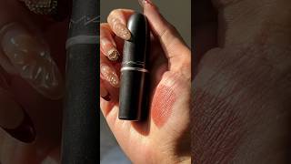 MAC cosmetics matte lipstick “Taupe” swatch lipstick swatches makeup [upl. by Atinor]