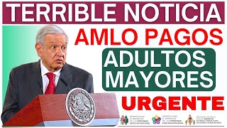 🚨TERRIBLE NOTICIA ADULTOS MAYORES DICIEMBRE 2024💥AMLO ACUSADO DE ROBAR PAGOS PENSIÓN BIENESTAR💥 [upl. by Needan206]