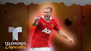 Paul Scholes United fútbol y ¡alcohol  Premier League  Telemundo Deportes [upl. by Joby]