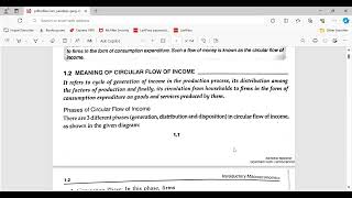 Class XII Macroeconomics Chapter 1 Circular Flow of Income  Introduction to Macroeconomics Part 1 [upl. by Lemor]