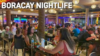 Boracay Nightlife 4K Night Scenes at Boracay White Beach  Station 321  Philippines Night Walk [upl. by Hough852]