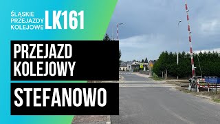 Przejazd Kolejowy Stefanowo przy PO [upl. by Nannoc]