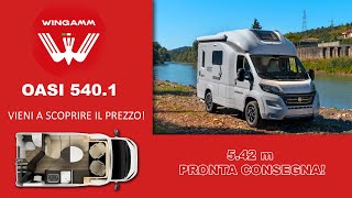 Wingamm Oasi 5401 il camper piú piccolo ma con tanto spazio vivibile PRONTA CONSEGNA [upl. by Saire]