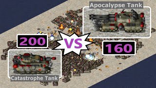 Catastrophe Tank vs Apocalypse Tank  Same Cost  Red Alert 2 Mental Omega [upl. by Sayre]