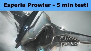 Star Citizen Esperia Prowler test in 5 minutes [upl. by Anauqahc]