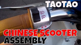 How to assemble a Taotao Scooter CY50B [upl. by Bille425]