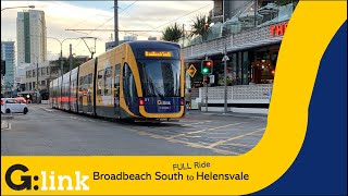 FULL GLink Gold Coast Light Rail Broadbeach South to Helensvale [upl. by Namsu]