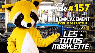 TUTO MOBYLETTE 157  REMPLACEMENT FICELLE DE LANCEUR [upl. by Etnahsal]