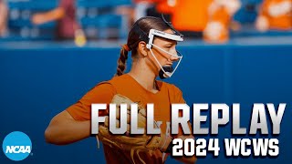 Texas vs Stanford 2024 Womens College World Series  FULL REPLAY [upl. by Brittnee]