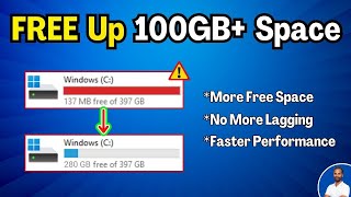 6 WAYS to FREE UP C Drive STORAGE Windows 10 amp 11 Up to 100🔥 [upl. by Ettenyar]