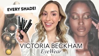 VICTORIA BECKHAM BEAUTY EYEWEAR EYESHADOW STICKS 🤩 EVERY SHADE SWATCHES amp DEMO [upl. by Nodnab]