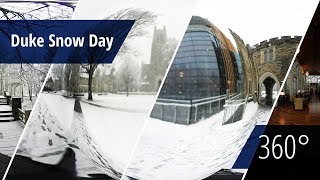 Snowfall on Dukes Campus 360° video [upl. by Rolandson]